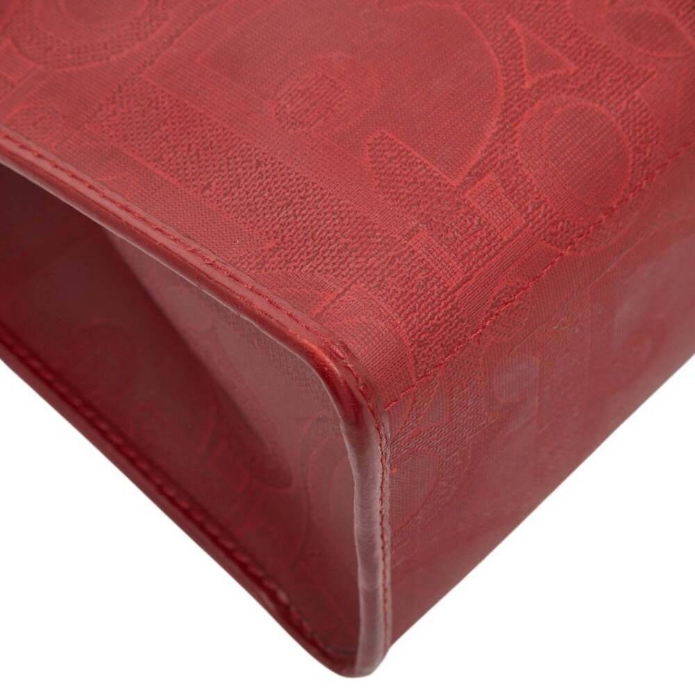 CHRISTIAN DIOR Red Leather Trotter Shoulder Bag - Picture 5 of 15